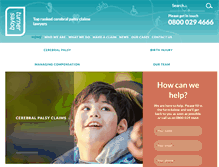 Tablet Screenshot of cerebralpalsy-lawyers.co.uk